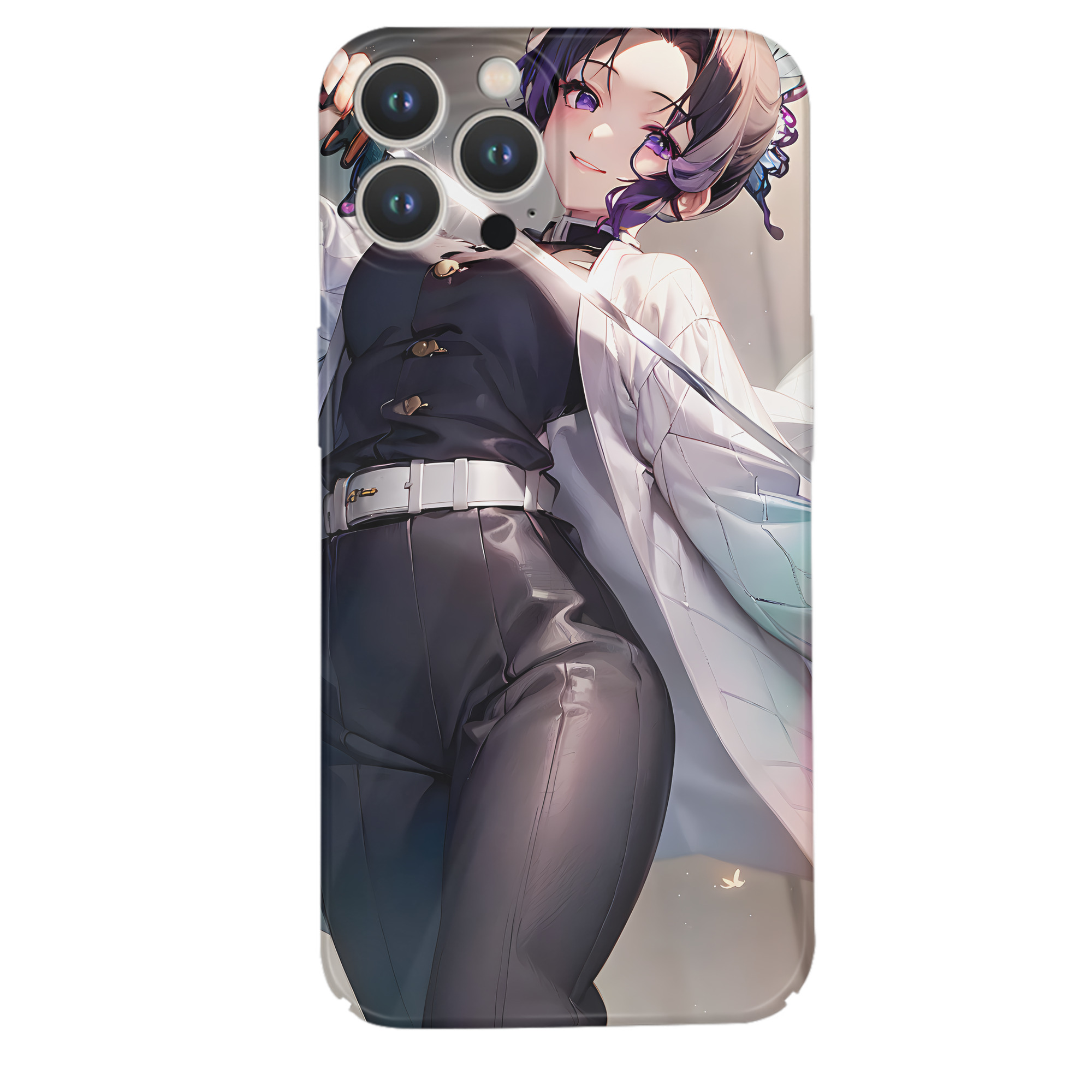 （画像用） 鬼滅の刃（きめつのやいば）蟲柱-胡蝶 しのぶ／こちょう しのぶ Kochou Shinobu 【iPhone 14シリーズ対応】ハードケース